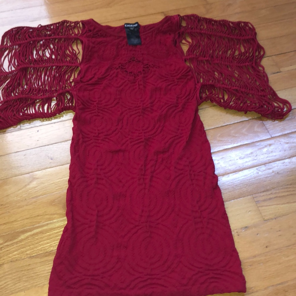 Red stretchy Bébé dress